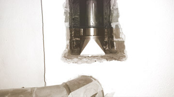 Installert stålrør